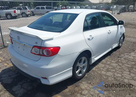2011 Toyota Corolla S from USA, damaged, VIN 2T1BU4EE9BC672981